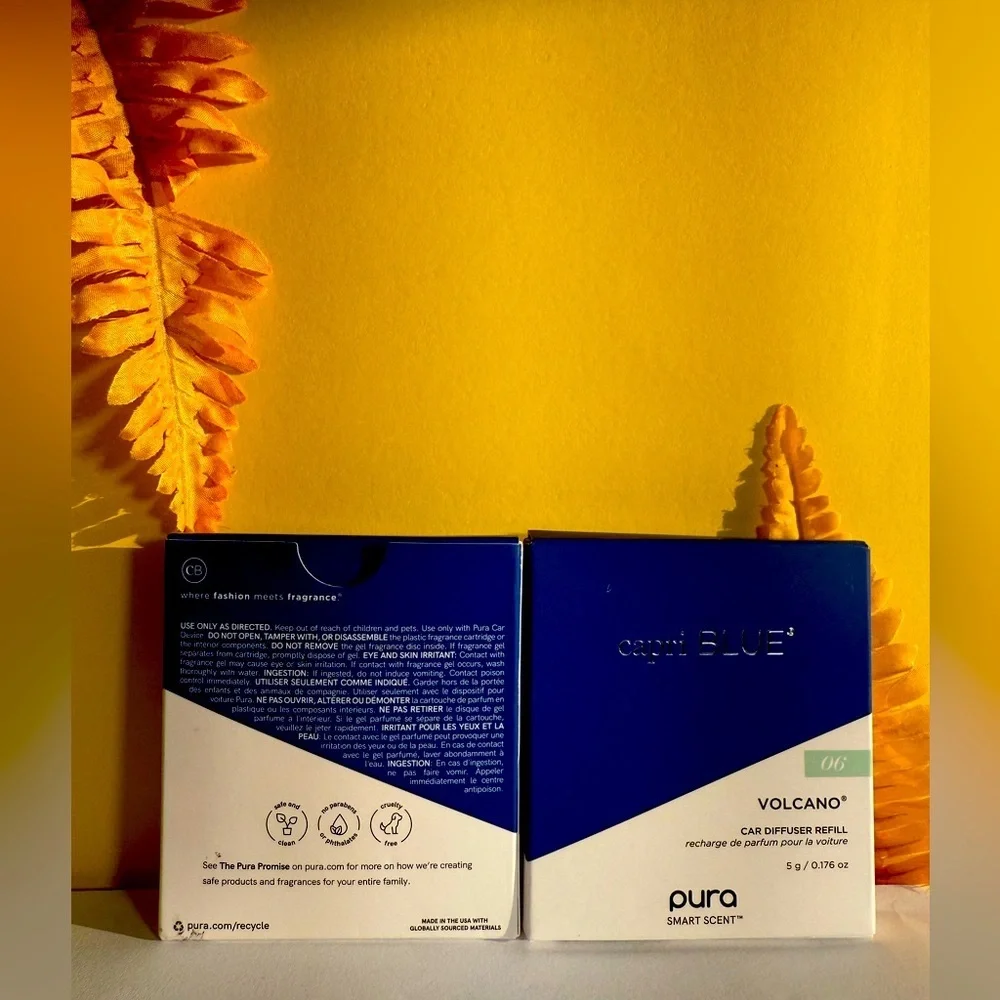 Capri Blue Pura Car Diffuser Refills - Pack of 2 ( Volcano) - Picture 2 of 4